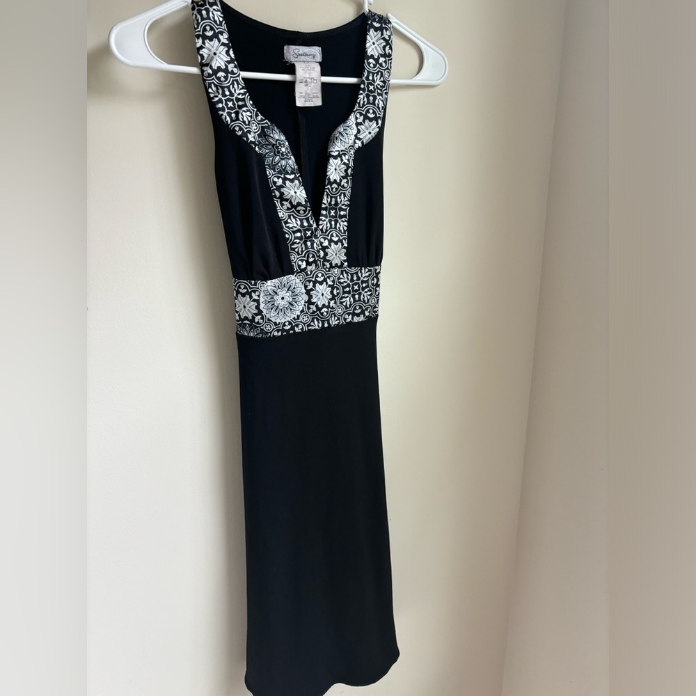 Vintage Speechless Black Dress with Tie Waist Size Small
